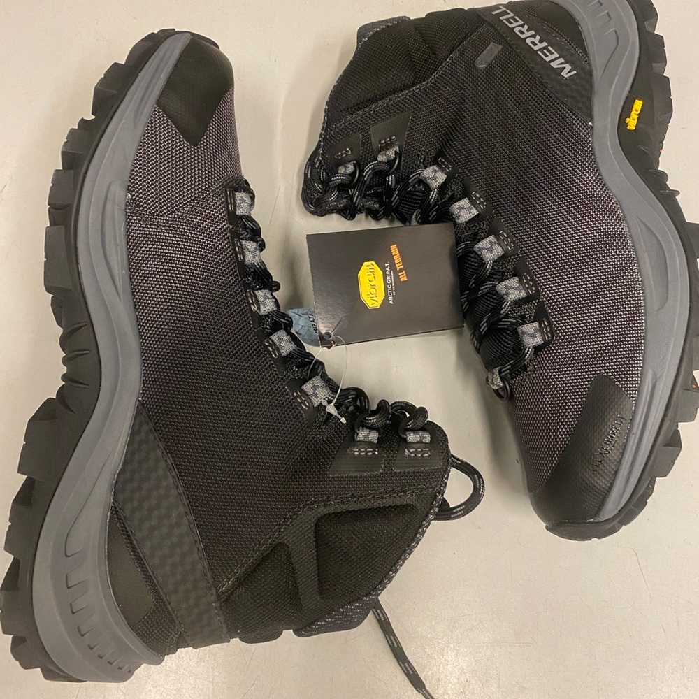 Merrell Black Outdoor Boots with Rugged Sole